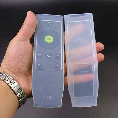 tampa de controle remoto/caixa/luva da tevê do TCL do silicone claro Dustproof impermeável de Anti-choque