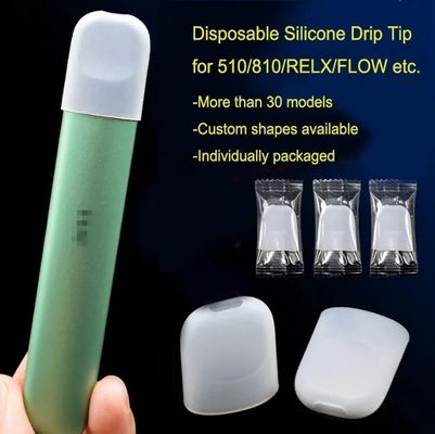 Pontas de gotejamento de silicone inodoro descartáveis ​​, capa de bocal de borracha multicena
