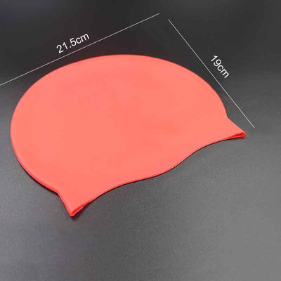 Suprimentos de borracha de silicone à prova d'água Touca de natação macia multicolorida