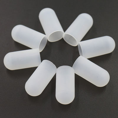 Berços brancos impermeáveis do dedo do silicone, luva Nontoxic do dedo da compressão do silicone