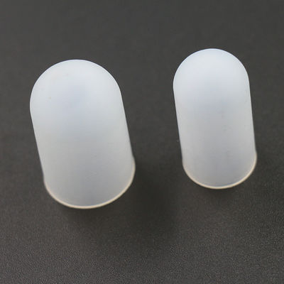Berços brancos impermeáveis do dedo do silicone, luva Nontoxic do dedo da compressão do silicone
