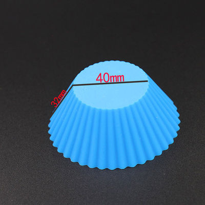 Molde prático Nontoxic do queque do silicone, casos Microwaveable do cozimento do silicone