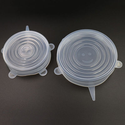 Tampas práticas inofensivas do alimento do silicone, tampas Stretchable de múltiplos propósitos do silicone