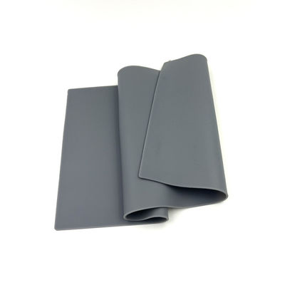 Espessura 2mm de Grey Stretchable Silicone Rubber Sheet de alta temperatura