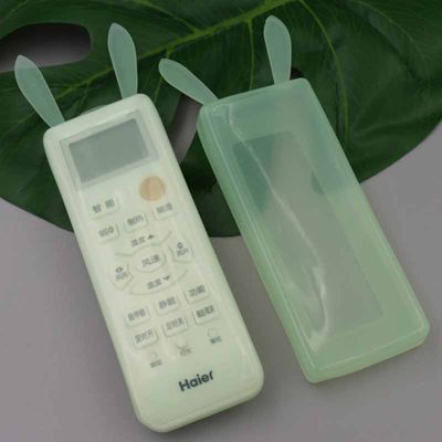 Tampa protetora do silicone verde Fulgor-Em--escuro feito sob encomenda/luva/caixa para o controlo a distância do condicionador de ar