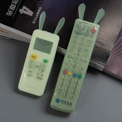 Capa protetora para controle remoto de TV de silicone à prova de rasgo, portátil e inofensiva