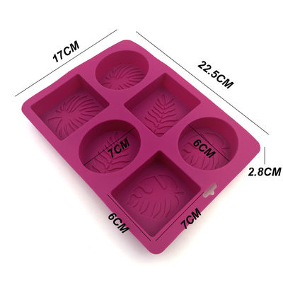 Molde prático Nontoxic 22.5x17x2.8cm resistentes ao calor do sabão do silicone