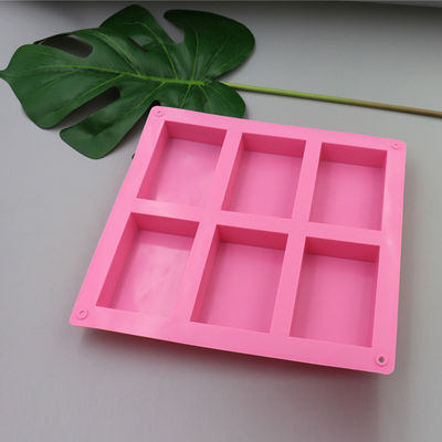 Vara inodora do molde Heatproof do sabão do silicone do retângulo não caseiro