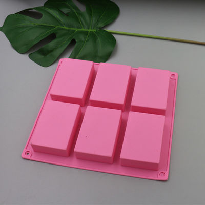 Vara inodora do molde Heatproof do sabão do silicone do retângulo não caseiro