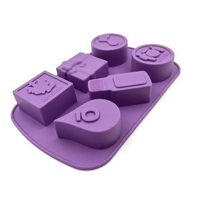 Moldes feitos sob encomenda Nontoxic reusáveis do sabão, moldes insípidos do silicone para a fatura de sabão