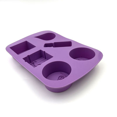 Moldes feitos sob encomenda Nontoxic reusáveis do sabão, moldes insípidos do silicone para a fatura de sabão