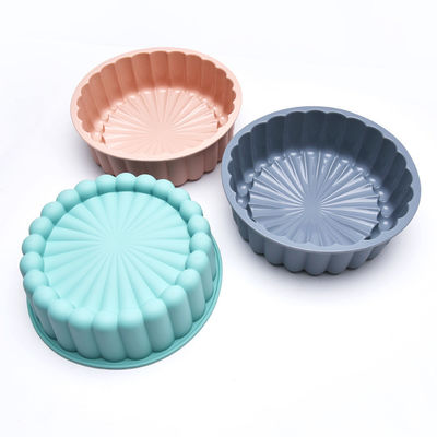 Molde para Bolo de Silicone Girassol Multicolorido Reutilizável 19,5x6,1cm