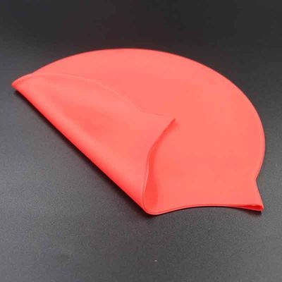 Chapéu nadador do silicone adulto das crianças, tampão de banho macio durável do silicone