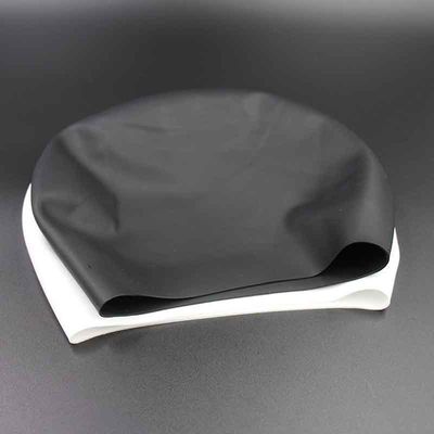 Chapéu nadador do silicone adulto das crianças, tampão de banho macio durável do silicone