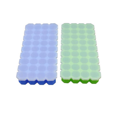 Prático molde de gelo de silicone de 36 cavidades livre de BPA facilmente pop-up com tampa