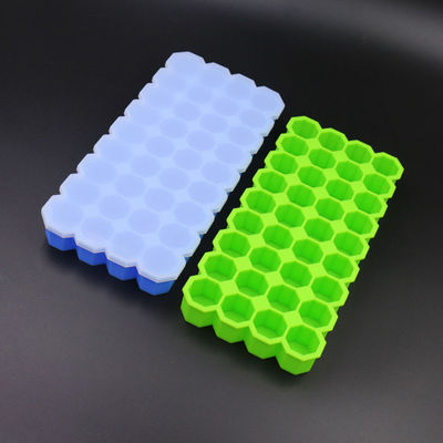 Prático molde de gelo de silicone de 36 cavidades livre de BPA facilmente pop-up com tampa