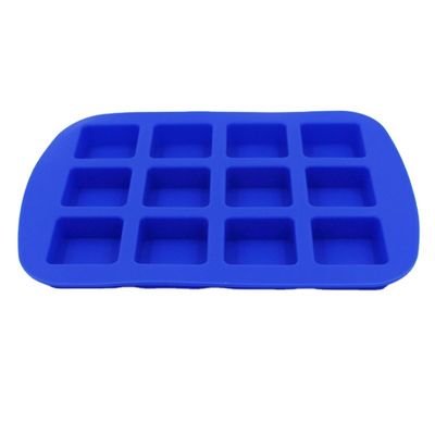 Bens reusáveis flexíveis de 12 cavidades do molde do gelo do silicone do cubo do uísque