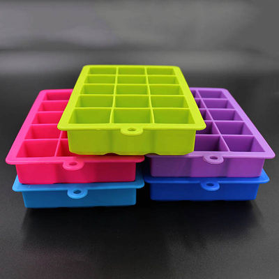 Bandeja de gelo inodora flexível do silicone, molde livre do cubo de gelo do uísque de BPA