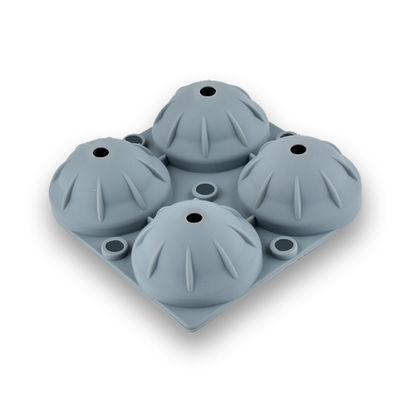 Molde de gelo de silicone bola Bourbon 12x12x5cm portátil para coquetéis