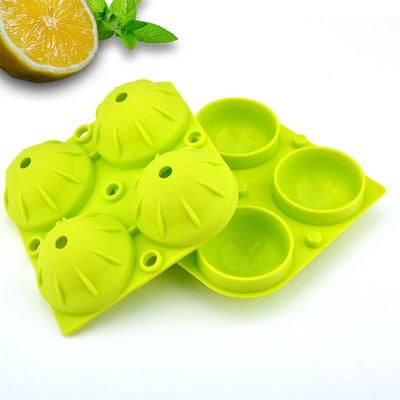 Molde de gelo de silicone bola Bourbon 12x12x5cm portátil para coquetéis