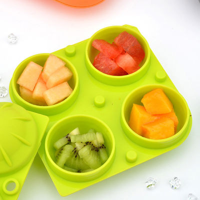 Molde de gelo de silicone bola Bourbon 12x12x5cm portátil para coquetéis
