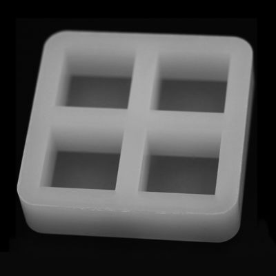 Molde de bloco de bandeja de cubo de gelo quadrado de silicone inodoro 60 x 60 x 15 mm multiuso