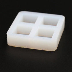 Molde de bloco de bandeja de cubo de gelo quadrado de silicone inodoro 60 x 60 x 15 mm multiuso