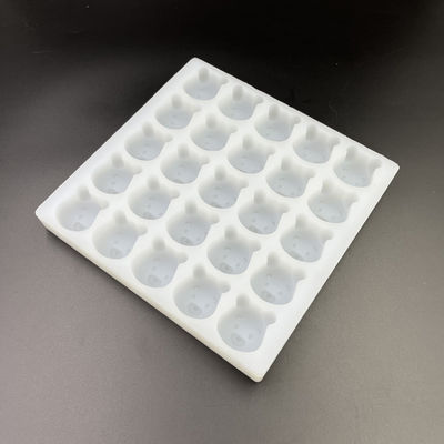 Moldes inodoros reusáveis dos doces duros do silicone, 25 moldes gomosos práticos do urso da cavidade