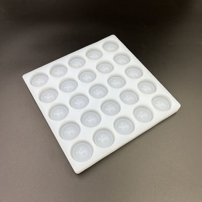 Bandejas de molde de silicone para gelo redondo reutilizáveis ​​25 cavidades diâmetro 35 mm