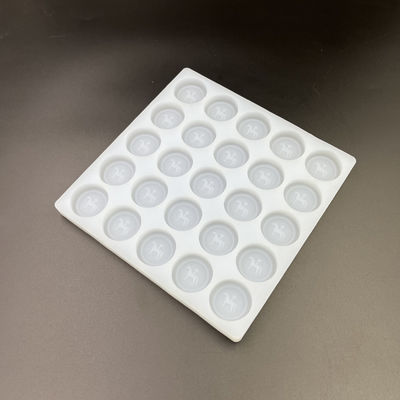 Bandejas de molde de silicone para gelo redondo reutilizáveis ​​25 cavidades diâmetro 35 mm