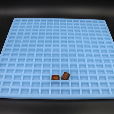Molde quadrado de silicone para doces com 224 cavidades à prova de calor para caramelo