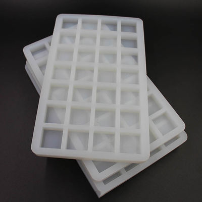 Cavidade transparente 26x16x1.5cm do molde 28 dos doces do silicone do chocolate