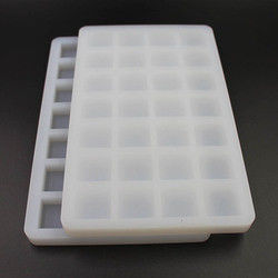 Cavidade transparente 26x16x1.5cm do molde 28 dos doces do silicone do chocolate