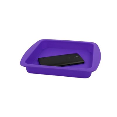 Molde durável Pan Anti Falling Multicolor do bolo do silicone do quadrado