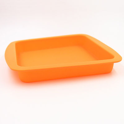 Molde durável Pan Anti Falling Multicolor do bolo do silicone do quadrado