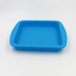 Molde durável Pan Anti Falling Multicolor do bolo do silicone do quadrado