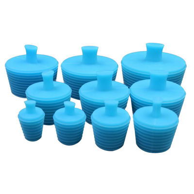 Rolha de garrafa de silicone azul selada reutilizável multiuso durável