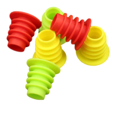 A garrafa multicolorido do silicone do vinho tapa bens reusáveis inodoros