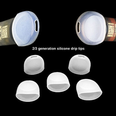 Ponta descartável do gotejamento do silicone dos bens 510, tampa de borracha inodora do adaptador bucal