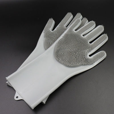 Luvas de lavar louça de silicone multicoloridas para cozinha, luvas de mão de silicone ecológicas