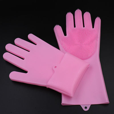 Luvas de lavar louça de silicone multicoloridas para cozinha, luvas de mão de silicone ecológicas