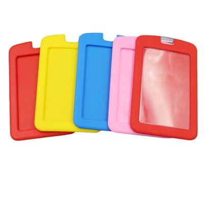 Titular de cartão de identificação de silicone multicolor durável multiuso à prova d'água