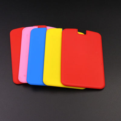 Titular de cartão de identificação de silicone multicolor durável multiuso à prova d'água
