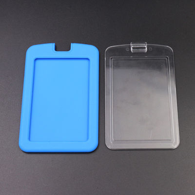 Titular de cartão de identificação de silicone multicolor durável multiuso à prova d'água