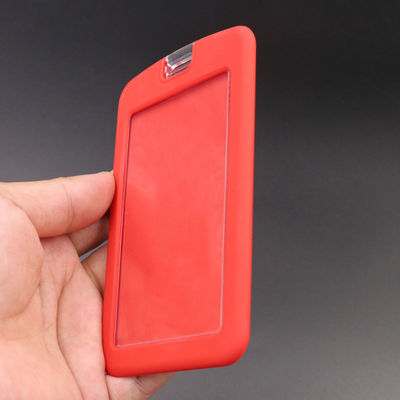 Titular de cartão de identificação de silicone multicolor durável multiuso à prova d'água