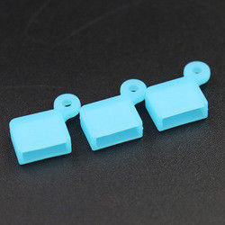 Tampa de porta usb inodora do silicone de Oilproof, tampão portátil do silicone de USB