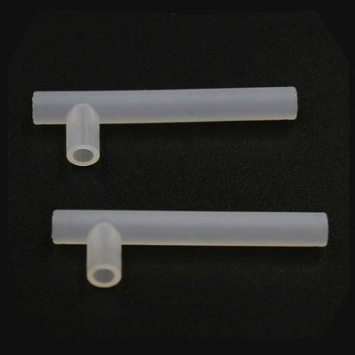 Tubo de silicone transparente em forma de T transparente à prova d'água 3 vias 3 x 5 mm