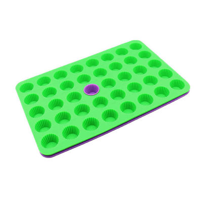Vara resistente ao calor de 40 cavidades do molde reusável do bolo do silicone não