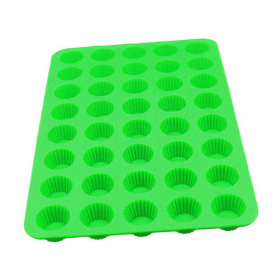 Vara resistente ao calor de 40 cavidades do molde reusável do bolo do silicone não