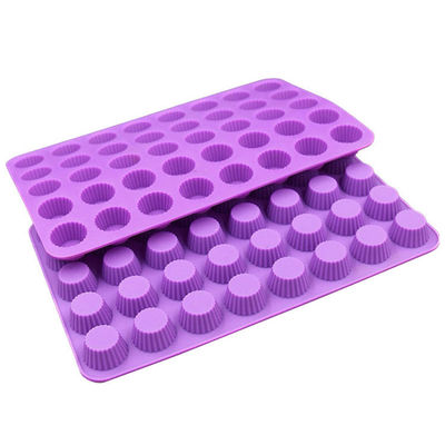 Vara resistente ao calor de 40 cavidades do molde reusável do bolo do silicone não
